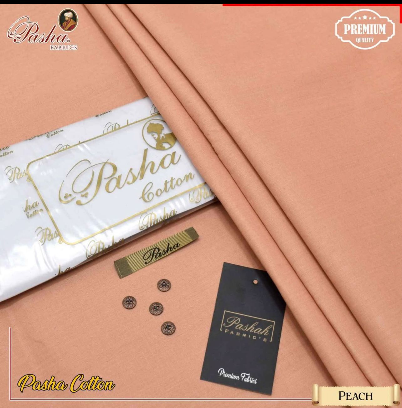 Pasha Cotton-Peach