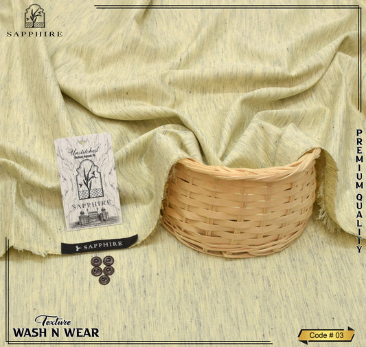 SAPPIRE TEXTURE WASH AND WEAR (ALMOND)